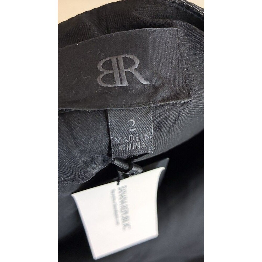 NWT Banana Republic Monogram Black One Shoulder Sequin Grid Dress Size 2 - Picture 3 of 7